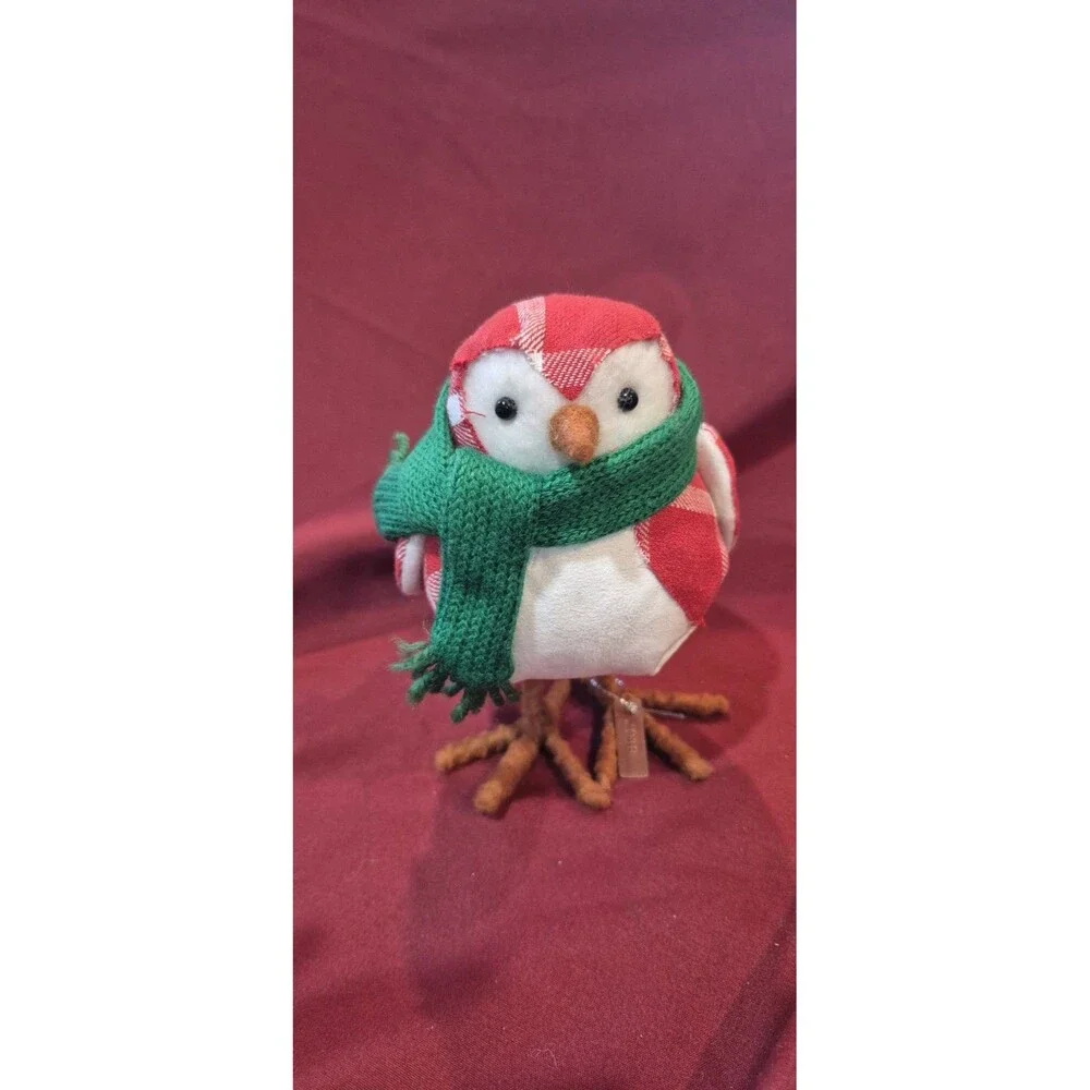 Target Wondershop 2018 Featherly Friends TOBY Christmas Fabric Bird W/ Sled EUC